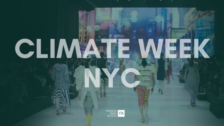 Climate Week NYC, Sustainable Fashion Edition